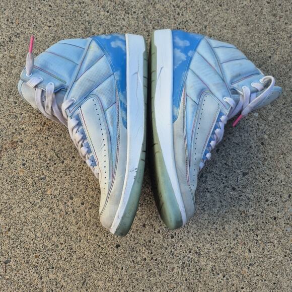 Air Jordan 2 J Balvin Retro Mens 10 Blue Sneakers Shoes 2022 DQ7691-419 - Picture 7 of 16